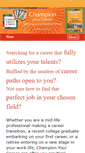 Mobile Screenshot of championyourcareer.com